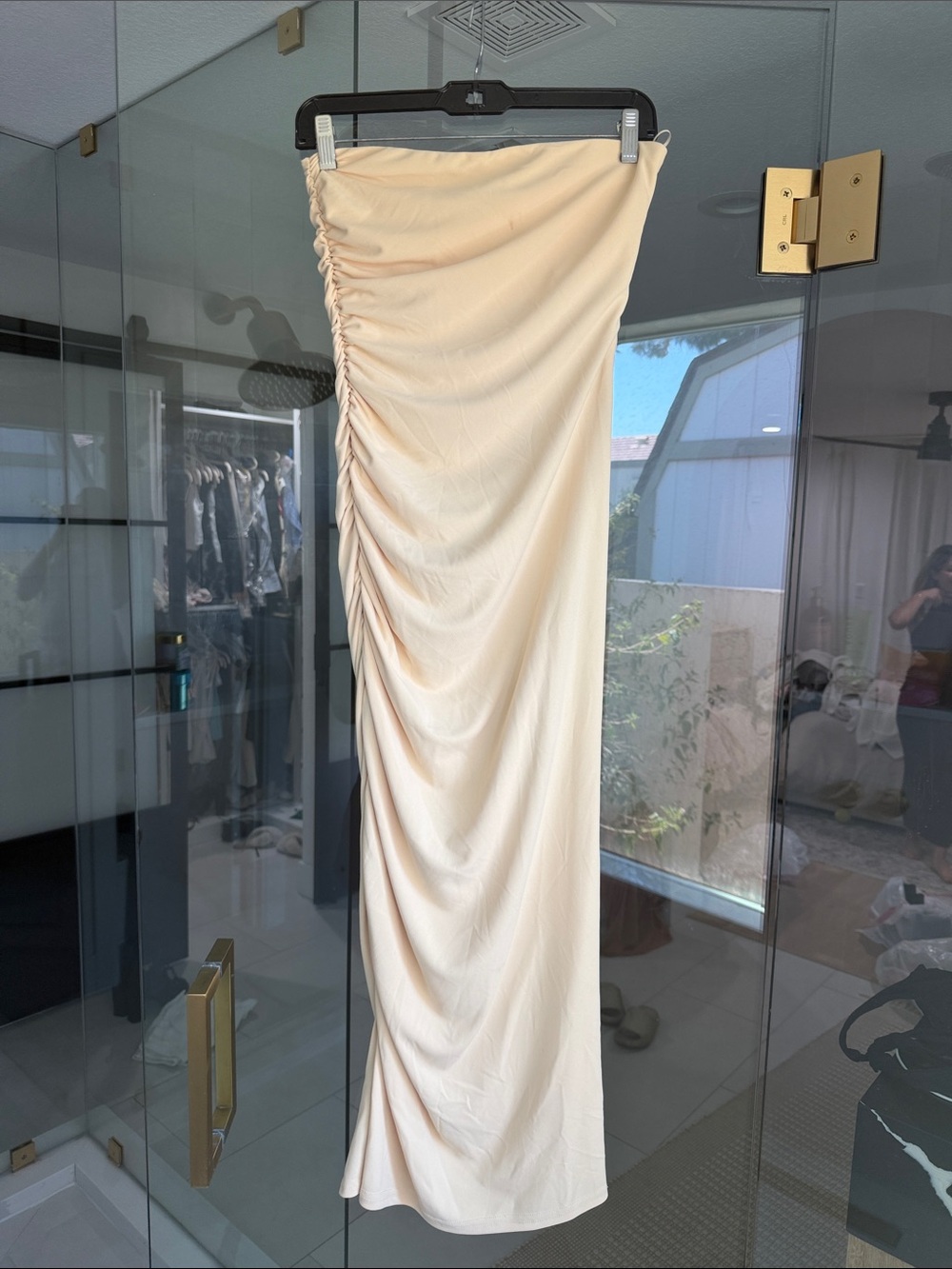 Zara Ruched Side YELLOW MIDI Dress